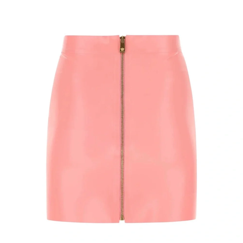Versace Coral Pink Mini Skirt